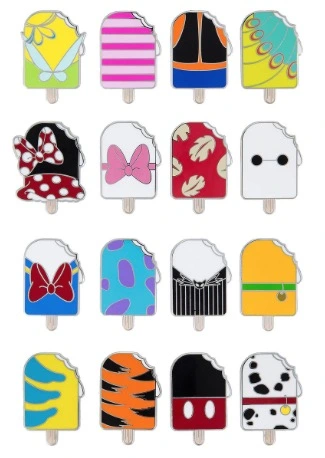 Disney Mystery Pin Pack - Disney Ice Cream - 5 Random 1 Disney Mystery Pin Pack - Disney Ice Cream - 5 Random