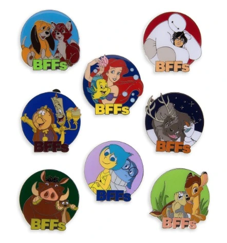 Disney Mystery Pin Set - BFFs Collection - 2 Random 1 Disney Mystery Pin Set - BFFs Collection - 2 Random