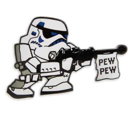 Disney Star Wars Pin - Stormtrooper - Pew Pew 1 Disney Star Wars Pin - Stormtrooper - Pew Pew