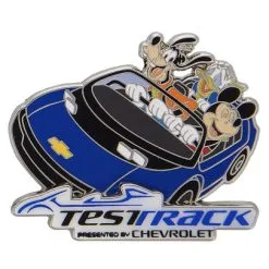 Disney Epcot Pin - Test Track - Mickey And Friends