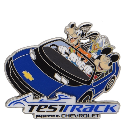 Disney Epcot Pin - Test Track - Mickey And Friends 1 Disney Epcot Pin - Test Track - Mickey And Friends