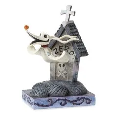 Disney Jim Shore Figure - Zero And Doghouse - Floating Friend