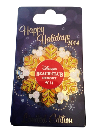 Disney Holidays Resort Pin - 2014 Beach Club Resort 1 Disney Holidays Resort Pin - 2014 Beach Club Resort