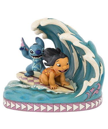 Disney Jim Shore Figurine - Lilo And Stitch - Surf Boarding 1 Disney Jim Shore Figurine - Lilo And Stitch - Surf Boarding