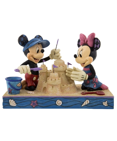 Disney Jim Shore Figurine - Mickey And Minnie - Sandcastle 1 Disney Jim Shore Figurine - Mickey And Minnie - Sandcastle