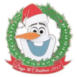 Disney Holiday Pin - 2017 Olaf Countdown - Jumbo