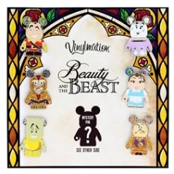 Disney Booster Pin Set - Beauty And The Beast - 7 Pins