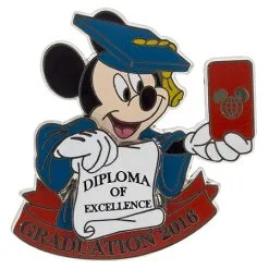 Disney Graduation Day Pin - 2016 Mickey Mouse Selfie