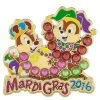 Disney Mardi Gras Pin - 2016 Chip And Dale