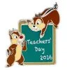 Disney Teacher Day Pin - 2016 National Teacher Day - Chip And Dale