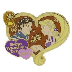 Disney Valentine's Day Pin - 2016 Rapunzel And Flynn