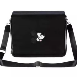 Disney Pin Trading Messenger Bag - Mickey Mouse Icon - Black