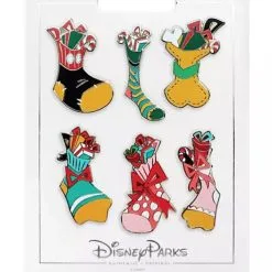 Disney Holiday Pin Set - Mickey Mouse And Friends Stocking