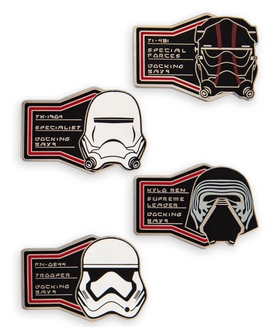 Disney Booster Pin Set - First Order - Galaxy's Edge 1 Disney Booster Pin Set - First Order - Galaxy's Edge