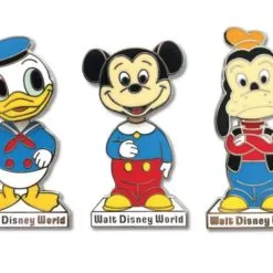 Disney 50th Anniversary Pin Set - Mickey & Friends Bobblehead