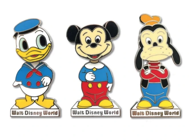 Disney 50th Anniversary Pin Set - Mickey & Friends Bobblehead 1 Disney 50th Anniversary Pin Set - Mickey & Friends Bobblehead