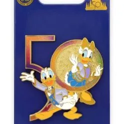 Disney 50th Anniversary Pin - Donald And Daisy Duck