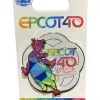 Disney Epcot Pin - 40th Anniversary - Figment As Spaceship Earth