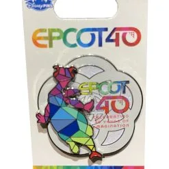 Disney Epcot Pin - 40th Anniversary - Figment As Spaceship Earth