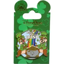 Disney St. Patrick's Day Pin - Luck 'O The Irish - Chip 'n Dale