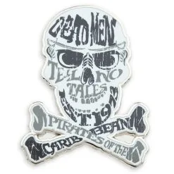 Disney Pirate Pin - Pirates Of The Caribbean Skull And Crossbones