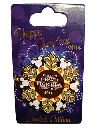 Disney Holidays Resort Pin - 2014 Grand Floridian 1 Disney Holidays Resort Pin - 2014 Grand Floridian