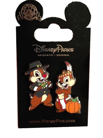 Disney Thanksgiving Pin - 2014 Chip And Dale 1 Disney Thanksgiving Pin - 2014 Chip And Dale