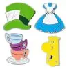 Disney Pin Booster Set - Alice In Wonderland Flair - 4 Pins