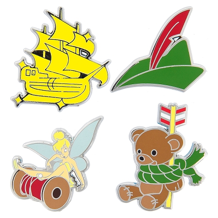 Disney Pin Booster Set - Peter Pan Flair - 4 Pins 1 Disney Pin Booster Set - Peter Pan Flair - 4 Pins