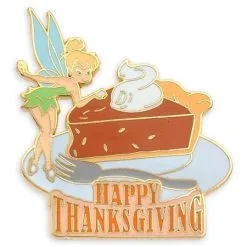Disney Thanksgiving Pin - Tinker Bell With Pumpkin Pie
