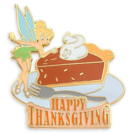 Disney Thanksgiving Pin - Tinker Bell With Pumpkin Pie 1 Disney Thanksgiving Pin - Tinker Bell With Pumpkin Pie